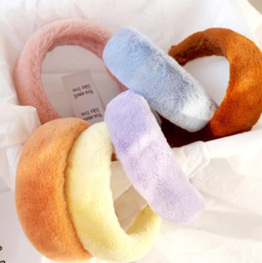 Plush fur hairbands